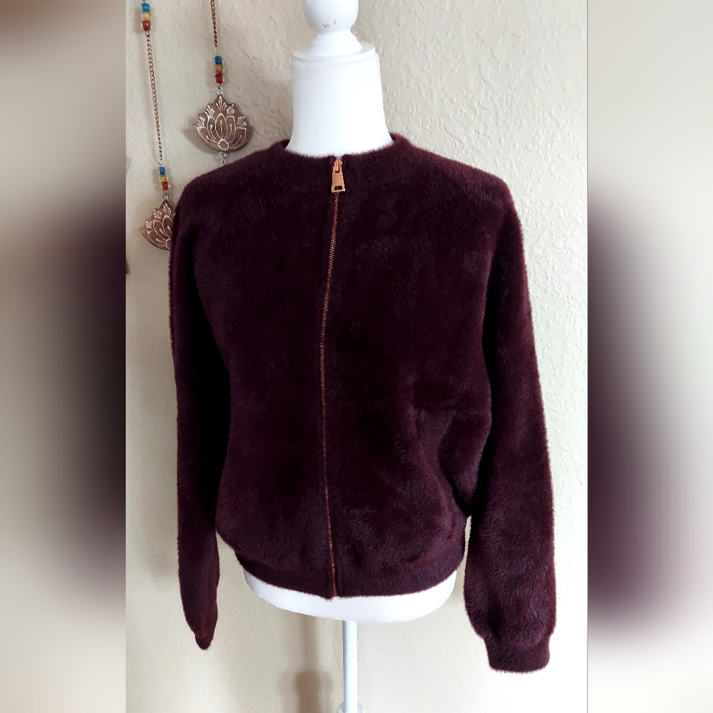 Sweaty Betty purple sweater zip up size medium